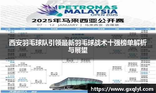 西安羽毛球队引领最新羽毛球战术十强榜单解析与展望