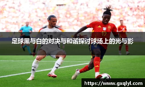 足球黑与白的对决与和谐探讨球场上的光与影